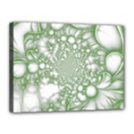 Green Abstract Fractal Background Texture Canvas 16  x 12  (Stretched)