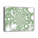 Green Abstract Fractal Background Texture Deluxe Canvas 14  x 11  (Stretched)