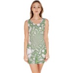 Green Abstract Fractal Background Texture Bodycon Dress