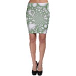 Green Abstract Fractal Background Texture Bodycon Skirt