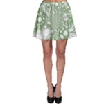 Green Abstract Fractal Background Texture Skater Skirt