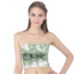 Green Abstract Fractal Background Texture Tube Top