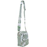 Green Abstract Fractal Background Texture Shoulder Strap Belt Bag