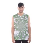 Green Abstract Fractal Background Texture Men s Basketball Tank Top