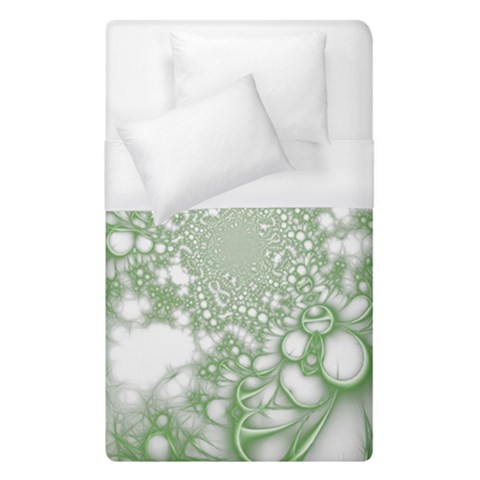 Green Abstract Fractal Background Texture Duvet Cover (Single Size) from ArtsNow.com