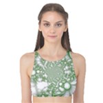 Green Abstract Fractal Background Texture Tank Bikini Top