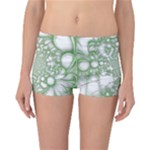 Green Abstract Fractal Background Texture Reversible Boyleg Bikini Bottoms