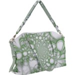 Green Abstract Fractal Background Texture Canvas Crossbody Bag