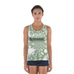 Green Abstract Fractal Background Texture Sport Tank Top 