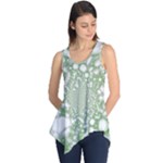 Green Abstract Fractal Background Texture Sleeveless Tunic