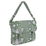 Green Abstract Fractal Background Texture Buckle Messenger Bag