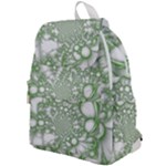 Green Abstract Fractal Background Texture Top Flap Backpack