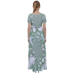 High Waist Short Sleeve Maxi Dress 