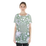 Green Abstract Fractal Background Texture Skirt Hem Sports Top