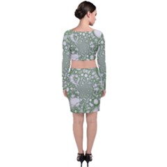 Long Sleeve Crop Top & Bodycon Skirt Set 