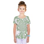 Green Abstract Fractal Background Texture Kids  One Piece Tee