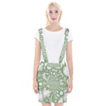 Green Abstract Fractal Background Texture Braces Suspender Skirt