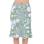 Green Abstract Fractal Background Texture Short Mermaid Skirt