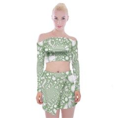 Off Shoulder Top with Mini Skirt Set 