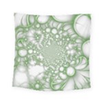 Green Abstract Fractal Background Texture Square Tapestry (Small)