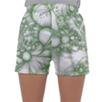 Green Abstract Fractal Background Texture Sleepwear Shorts