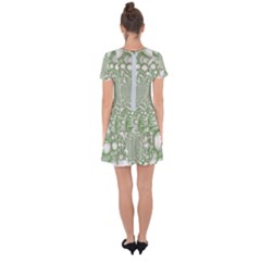 Drop Hem Mini Chiffon Dress 