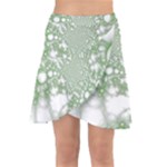 Green Abstract Fractal Background Texture Wrap Front Skirt