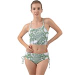 Green Abstract Fractal Background Texture Mini Tank Bikini Set