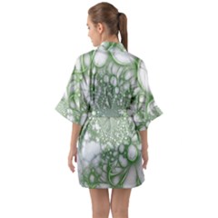 Half Sleeve Satin Kimono  