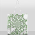 Green Abstract Fractal Background Texture Full Print Rope Handle Tote (Large)