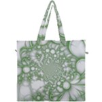 Green Abstract Fractal Background Texture Canvas Travel Bag