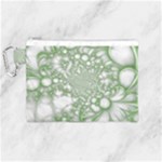 Green Abstract Fractal Background Texture Canvas Cosmetic Bag (Medium)