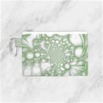 Green Abstract Fractal Background Texture Canvas Cosmetic Bag (Small)