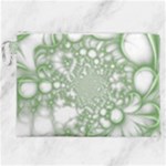 Green Abstract Fractal Background Texture Canvas Cosmetic Bag (XXL)