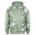 Green Abstract Fractal Background Texture Men s Overhead Hoodie