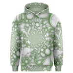 Green Abstract Fractal Background Texture Men s Overhead Hoodie