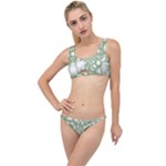 Green Abstract Fractal Background Texture The Little Details Bikini Set