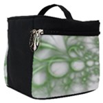 Green Abstract Fractal Background Texture Make Up Travel Bag (Small)