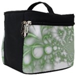 Green Abstract Fractal Background Texture Make Up Travel Bag (Big)