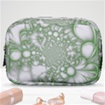 Green Abstract Fractal Background Texture Make Up Pouch (Small)