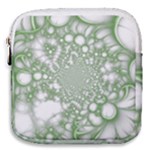 Green Abstract Fractal Background Texture Mini Square Pouch