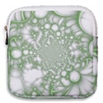 Green Abstract Fractal Background Texture Mini Square Pouch