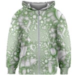 Green Abstract Fractal Background Texture Kids  Zipper Hoodie Without Drawstring