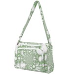 Green Abstract Fractal Background Texture Front Pocket Crossbody Bag