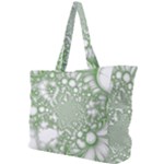 Green Abstract Fractal Background Texture Simple Shoulder Bag