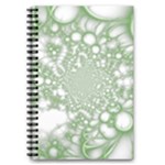 Green Abstract Fractal Background Texture 5.5  x 8.5  Notebook