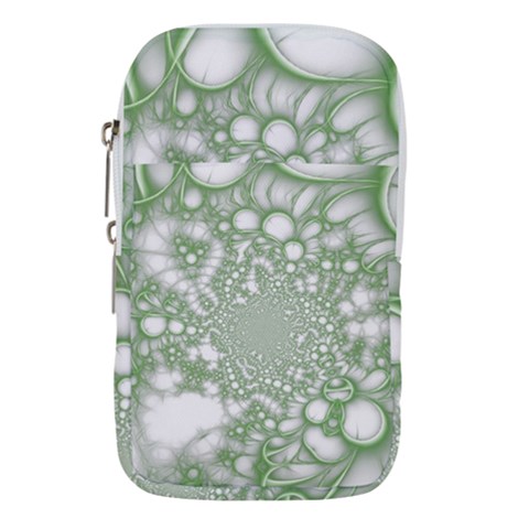Green Abstract Fractal Background Texture Waist Pouch (Small) from ArtsNow.com