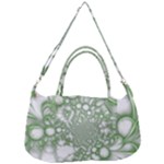 Green Abstract Fractal Background Texture Removal Strap Handbag