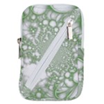 Green Abstract Fractal Background Texture Belt Pouch Bag (Large)