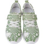 Green Abstract Fractal Background Texture Men s Velcro Strap Shoes